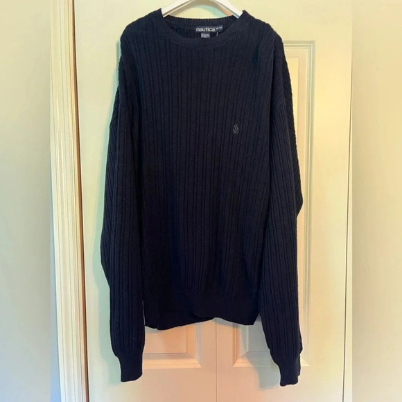 Nautica Other - Nautica mens navy blue sweater. Size XL. NWT. Linen and cotton blend.